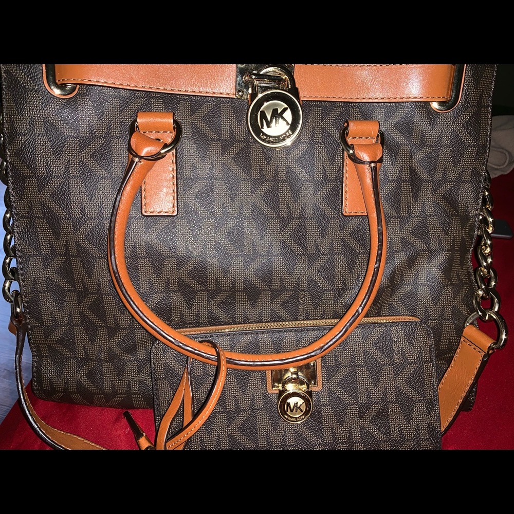 MK Hamilton handbag with matching wallet